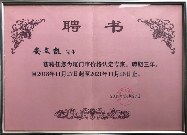 厦门市价格认定专家